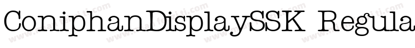 ConiphanDisplaySSK Regular字体转换